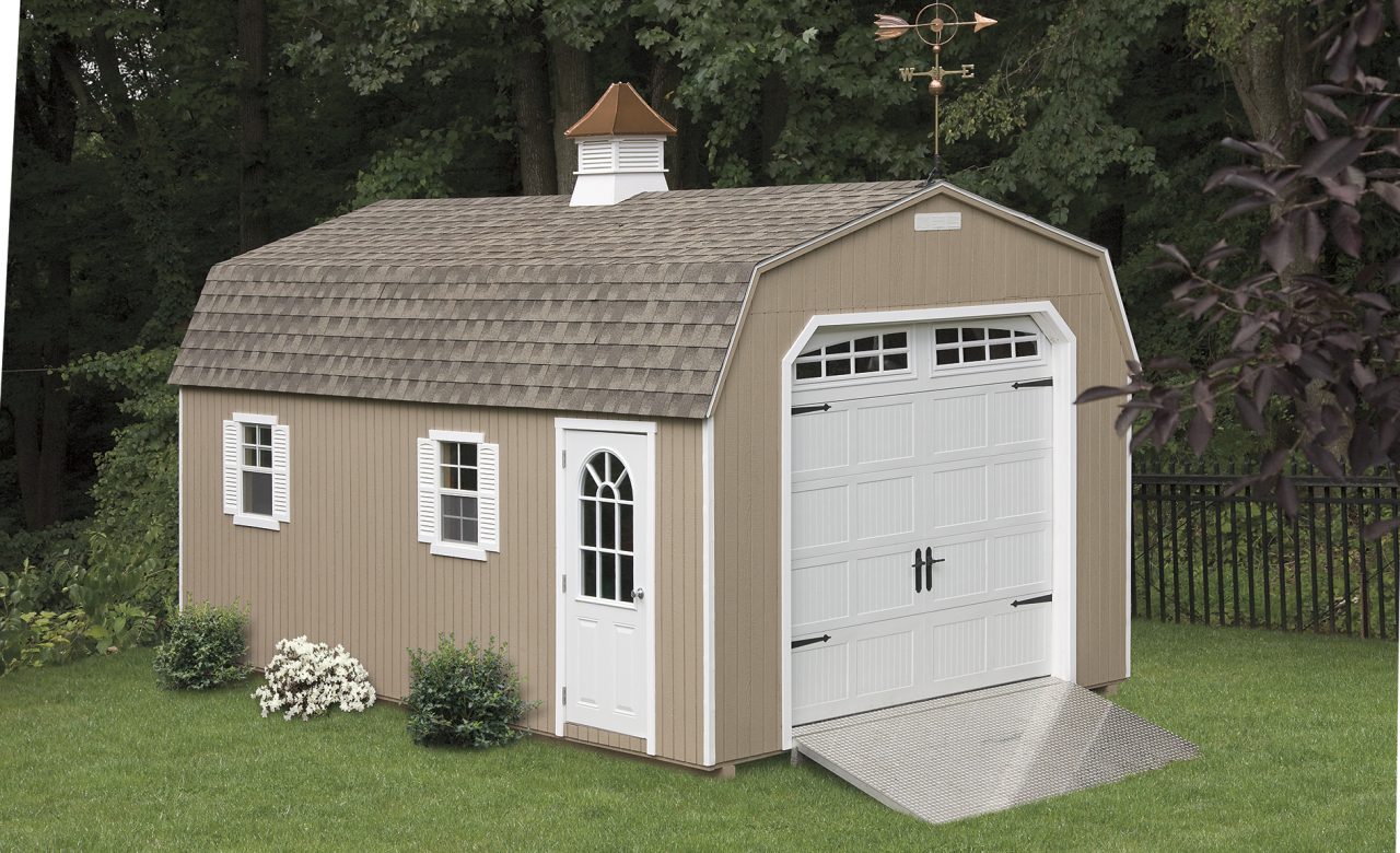 Custom Amish Built Garage Storage | 2 Car Garage | Double Wide Garage