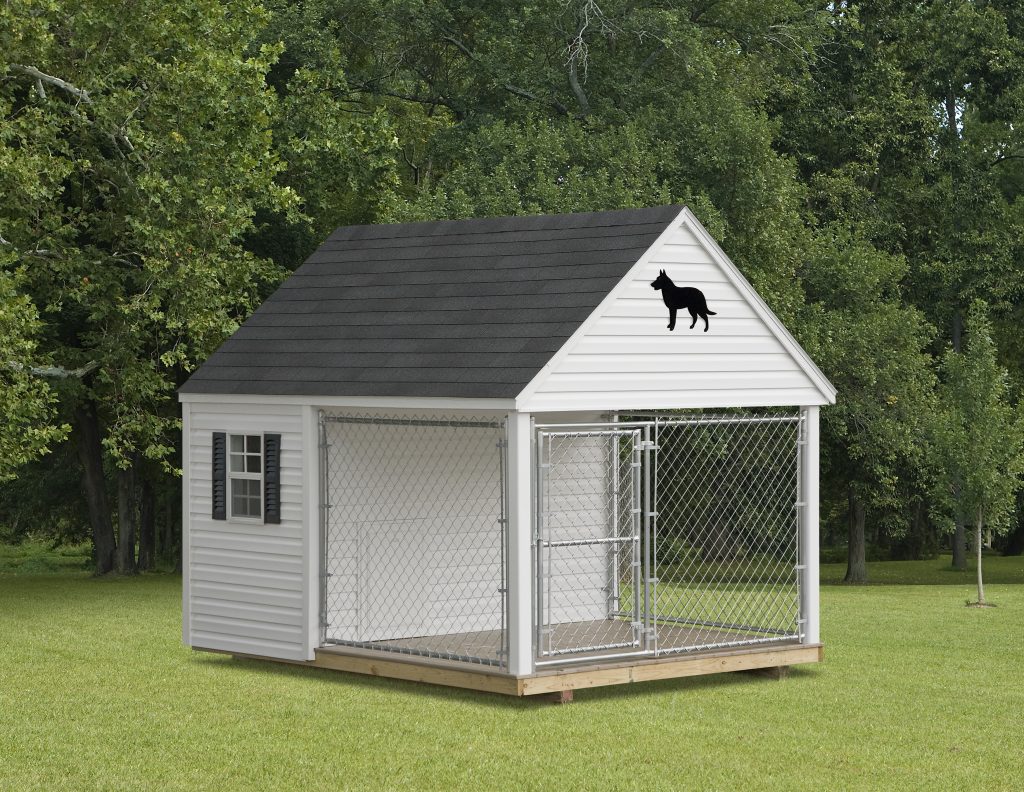 dog house with fence