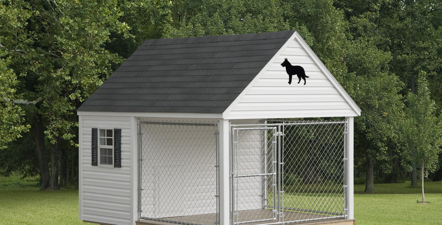small outdoor dog kennel
